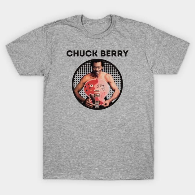 chuck berry ll red guitar T-Shirt by claudia awes